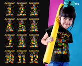 Customised Kids Birthday T-shirt Personalised Age Milestone Gift Tee